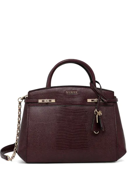 GUESS USA Melinda lizard-effect tote bag