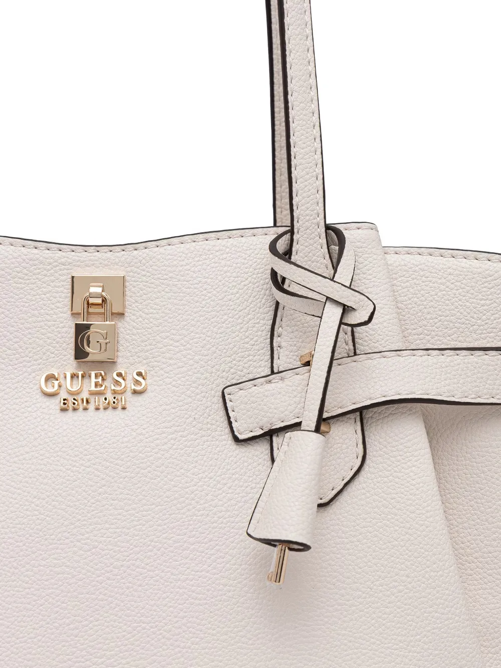 GUESS USA Yesba bewerkte schoudertas met ceintuur Beige