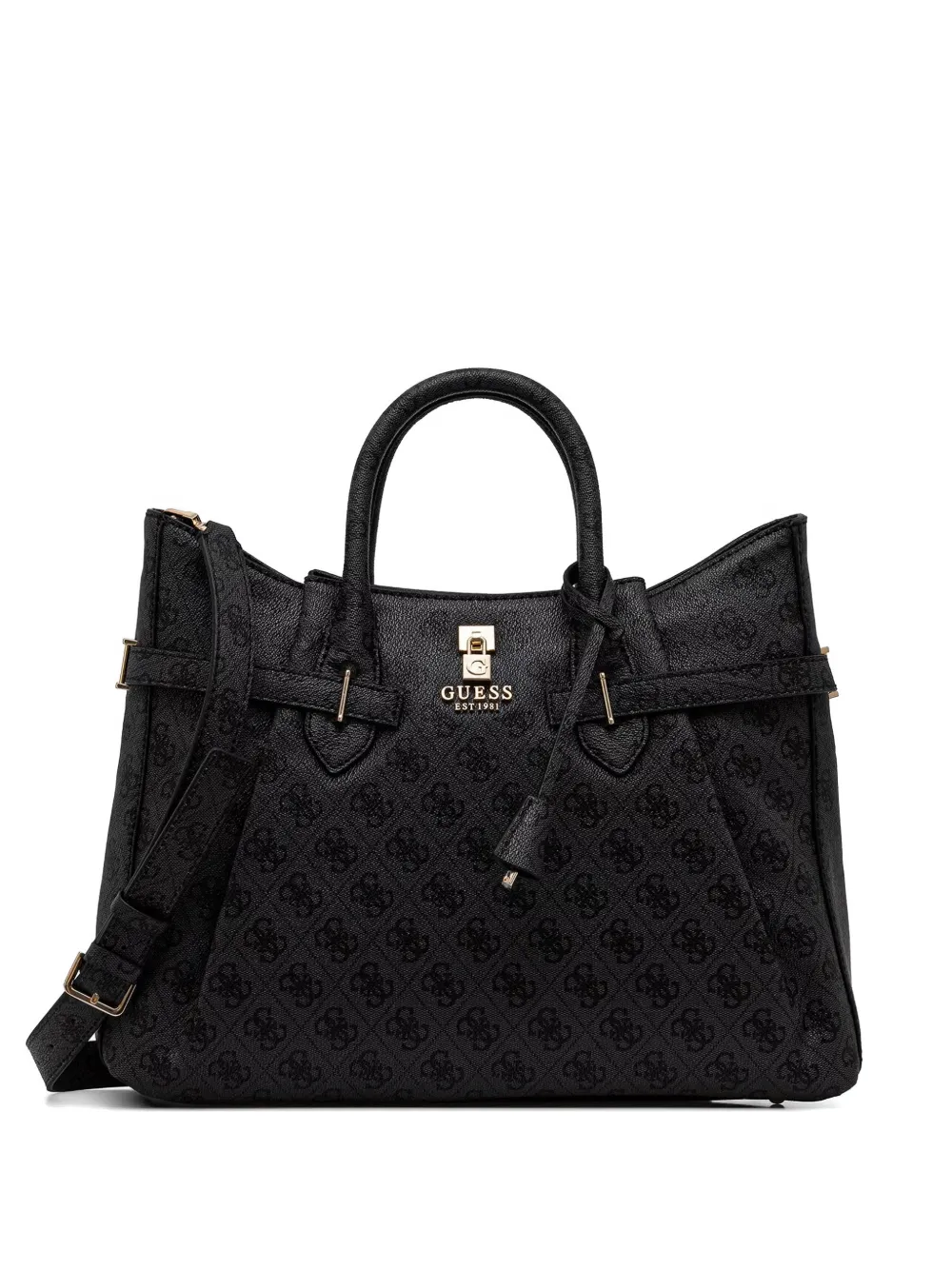 GUESS USA monogram-pattern tote bag - Nero