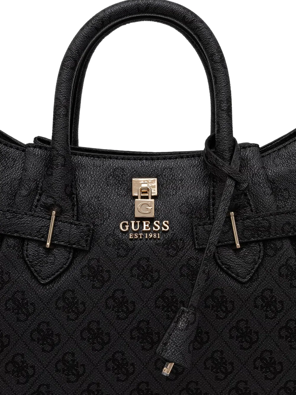 GUESS USA Shopper met monogram-print Zwart