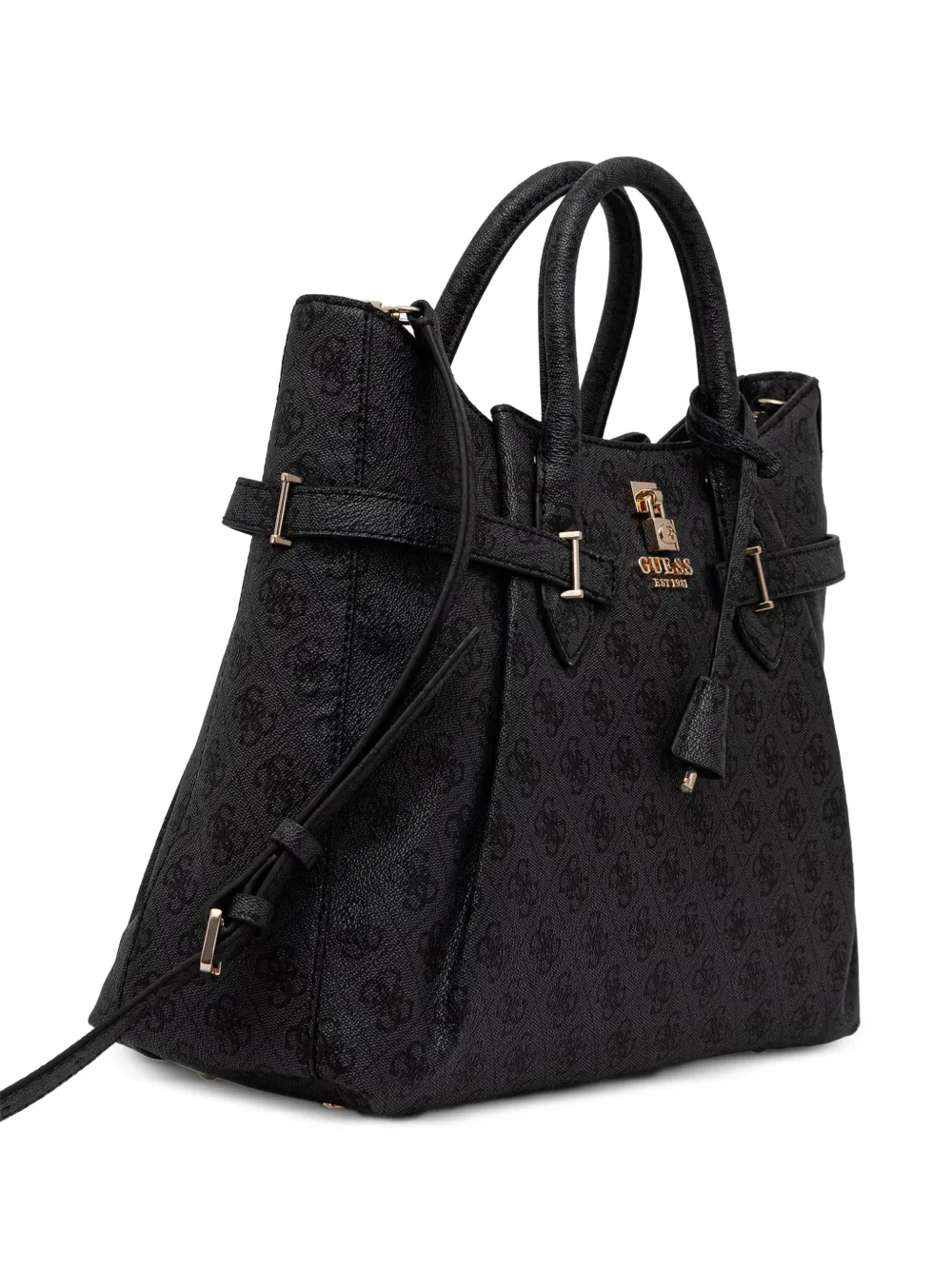 GUESS USA Shopper met monogram-print Zwart