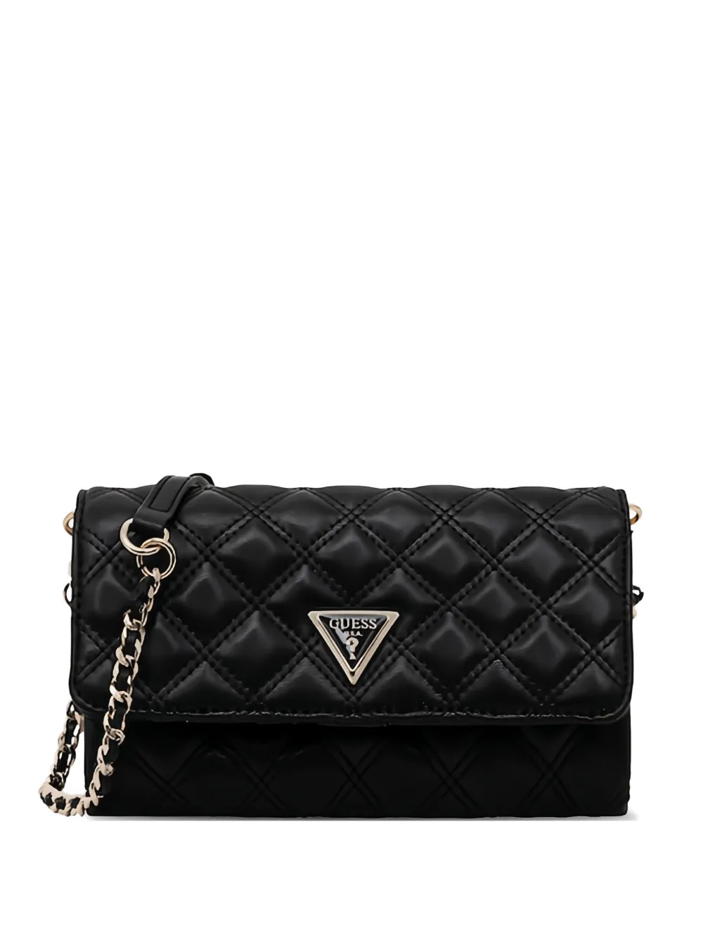 GUESS USA quilted chain cross body bag - Nero
