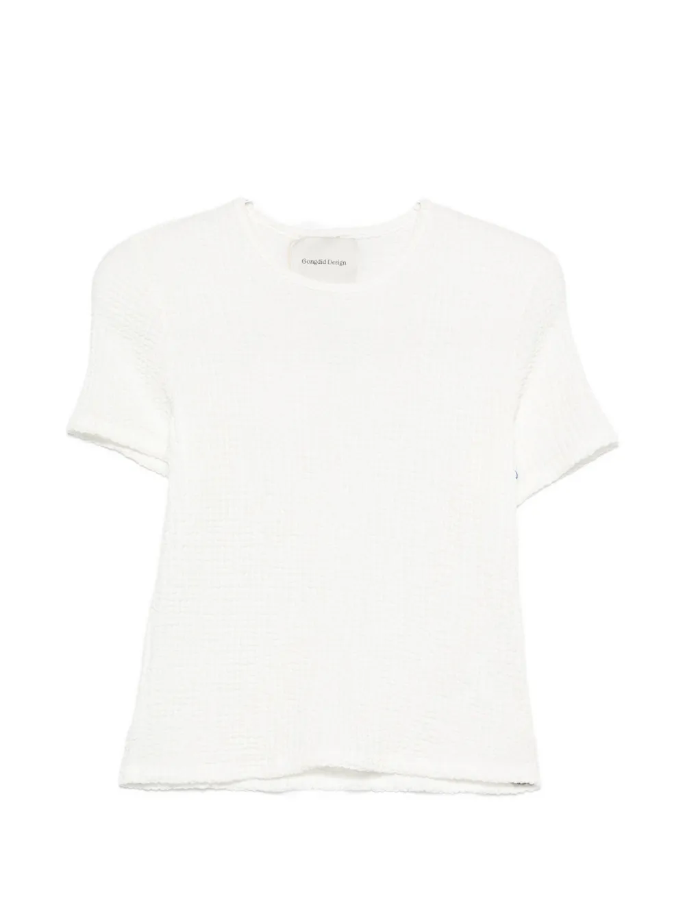 Gongdid Design textured T-shirt - Bianco