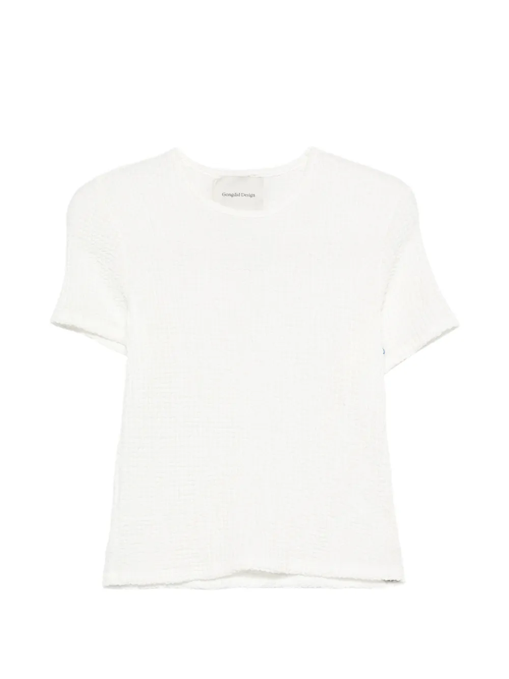 Gongdid Design textured T-shirt - Bianco