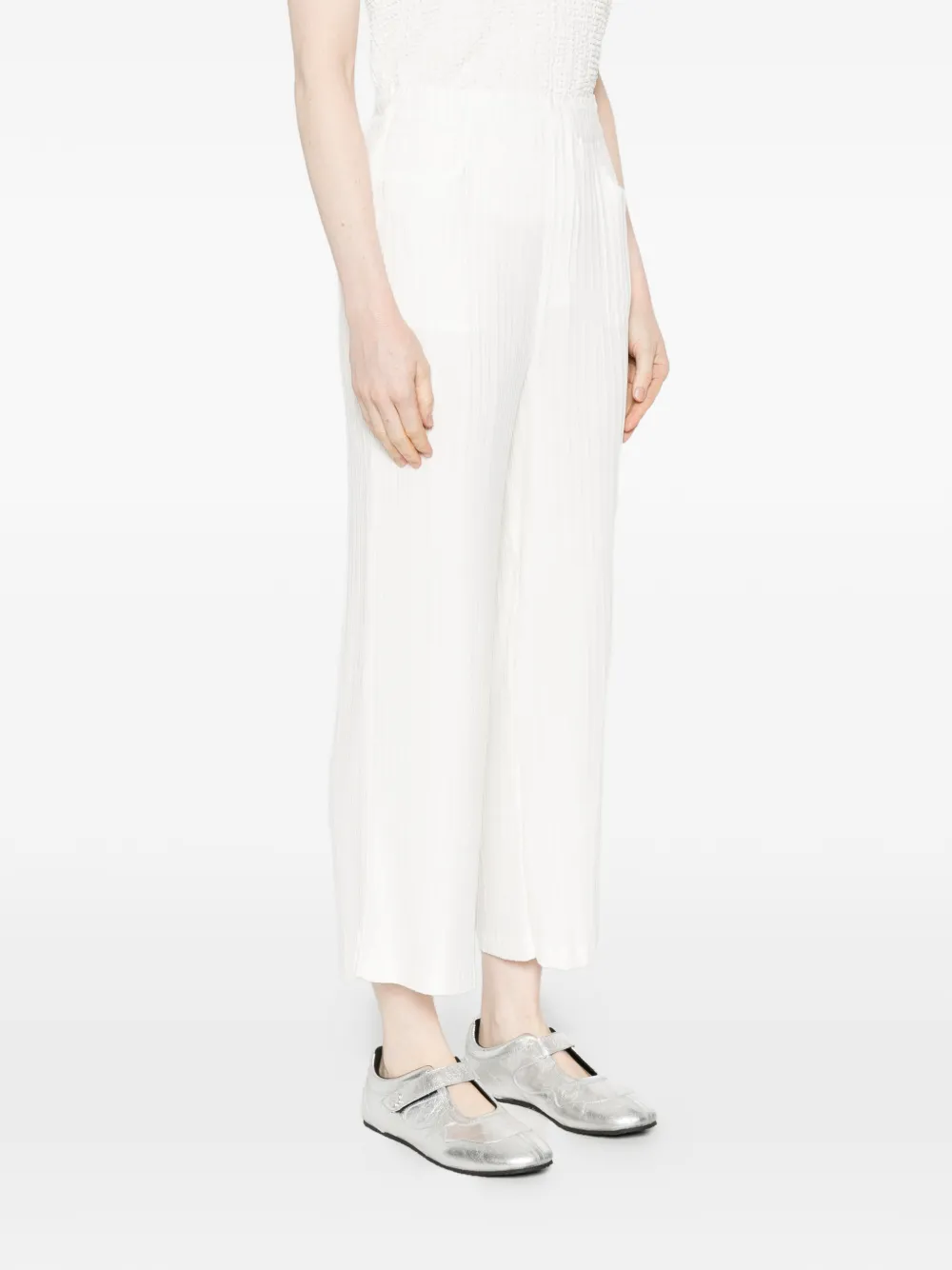  Gongdid Design Pleated Trousers - White 