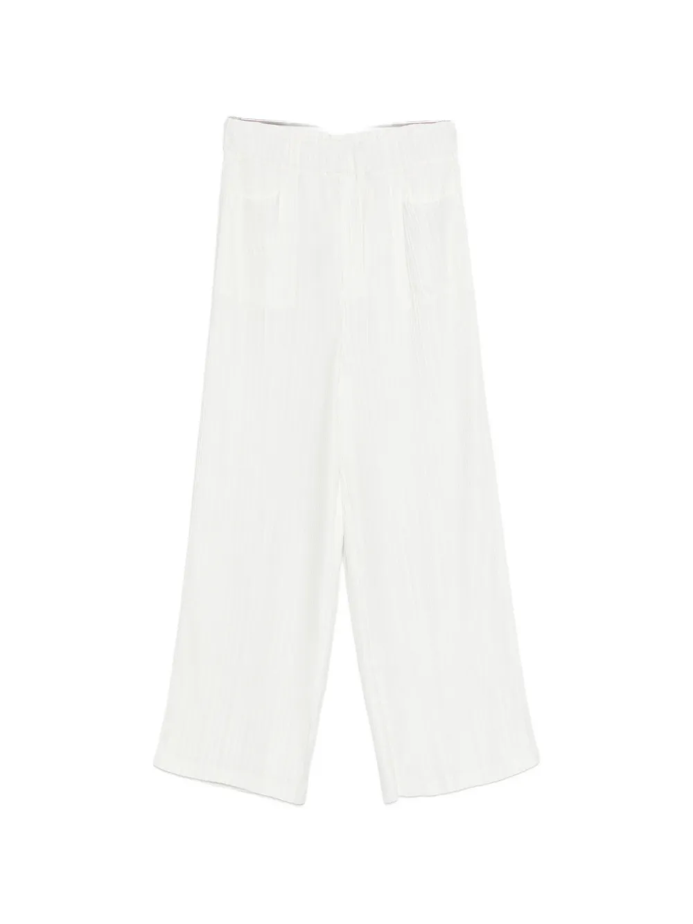 Gongdid Design pleated trousers - Bianco