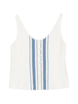 Low Classic Hole Point Tank Top | Yellow | FARFETCH ID