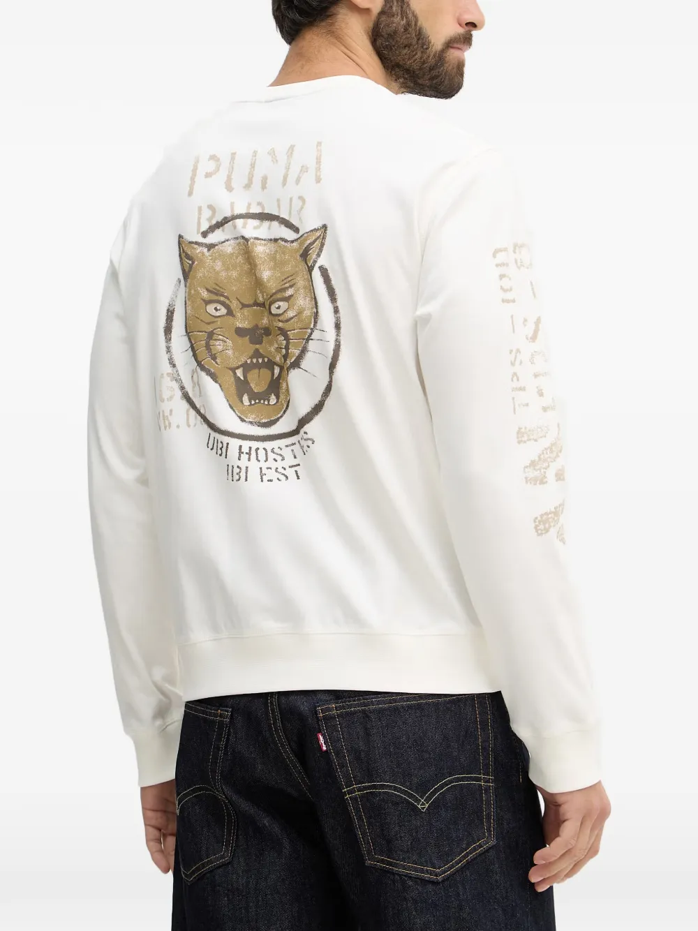 Aeronautica Militare T-shirt met print Beige