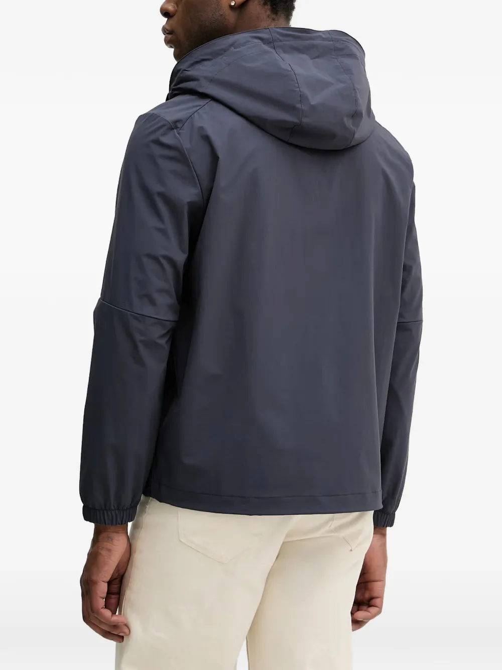 Aeronautica Militare Jack met geborduurd logo en capuchon Grijs