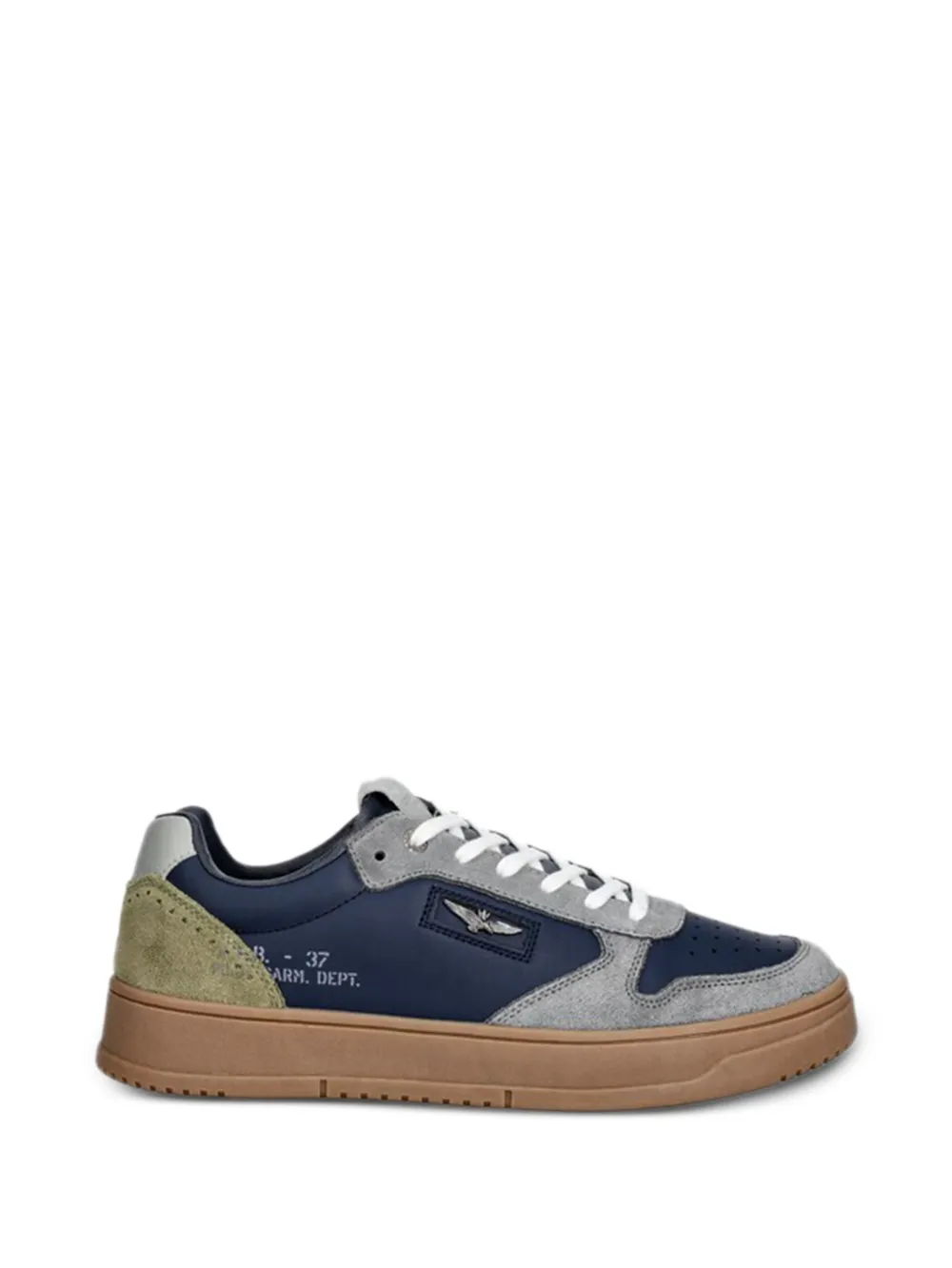 Aeronautica Militare panelled lace-up sneakers - Blau