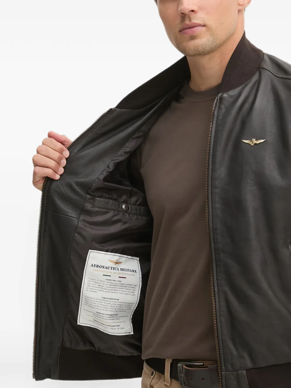 Aeronautica Militare ロゴ ジャケット | ブラウン | FARFETCH JP