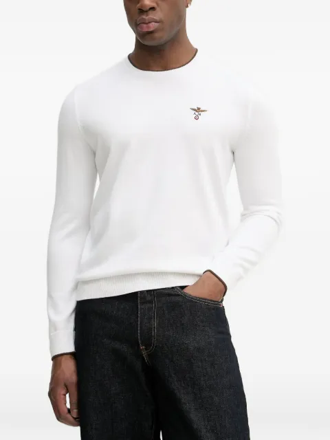 Aeronautica Militare logo-embroidered sweater