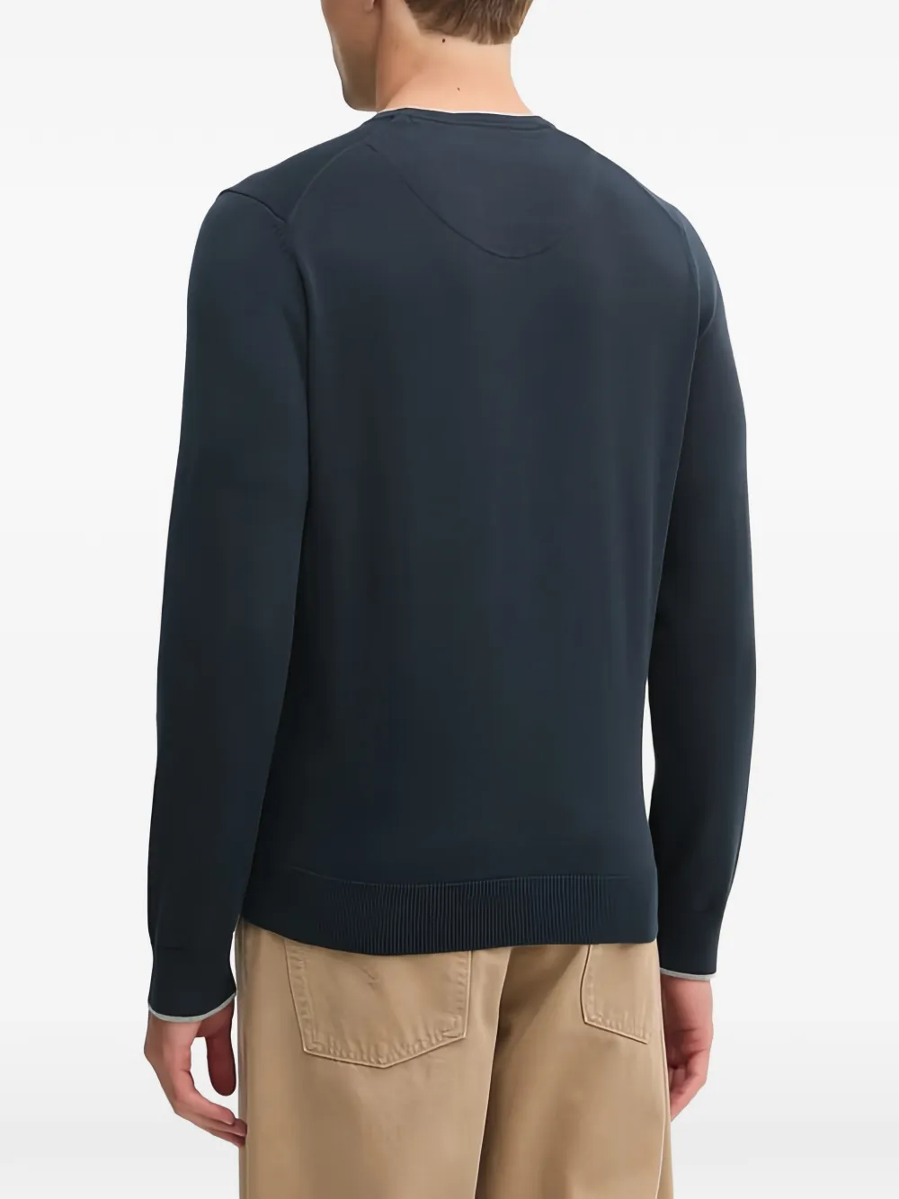 Aeronautica Militare Trui met logodetail Blauw