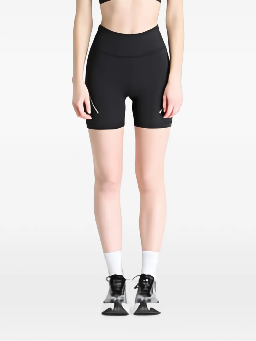 adidas by Stella McCartney logo graphic shorts - Schwarz