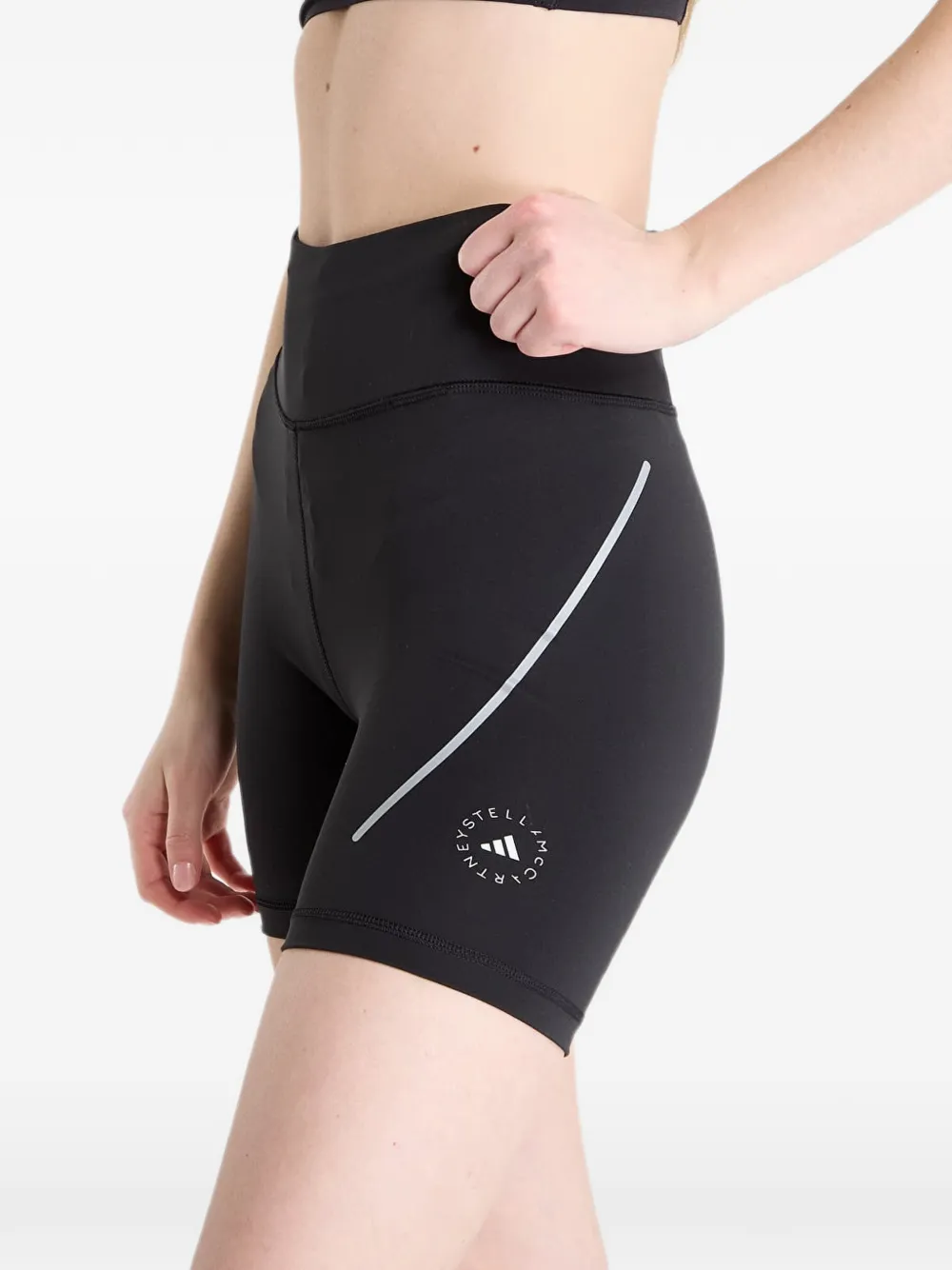 adidas by Stella McCartney Trainingsshorts met logo Zwart