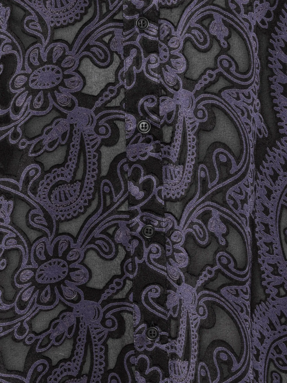 Henrik Vibskov Burnout blouse met bloemenprint Paars