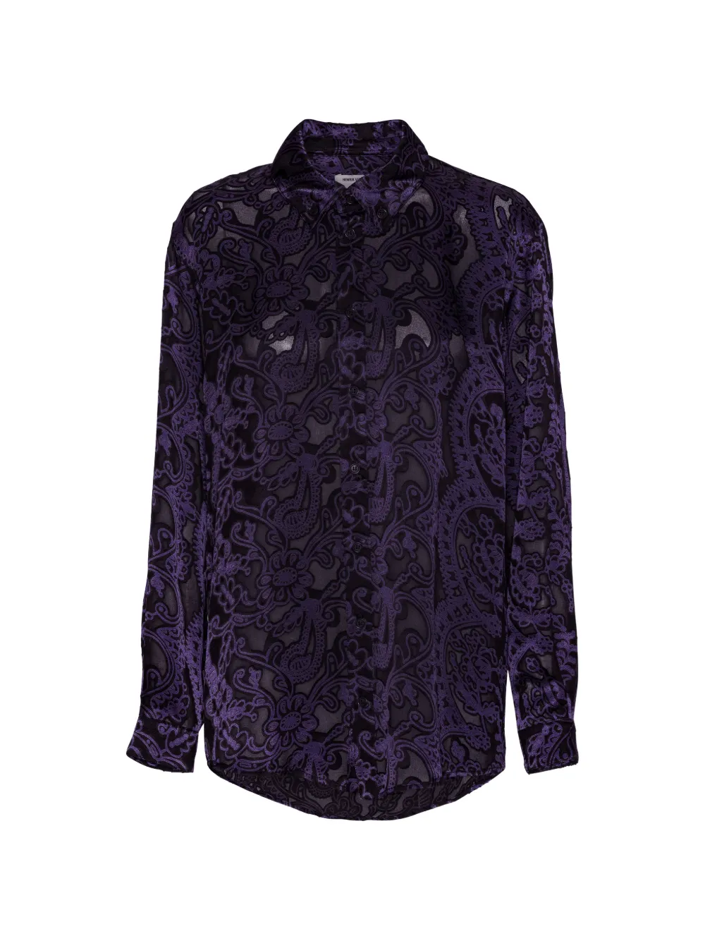 Henrik Vibskov Burnout floral-print shirt - Viola
