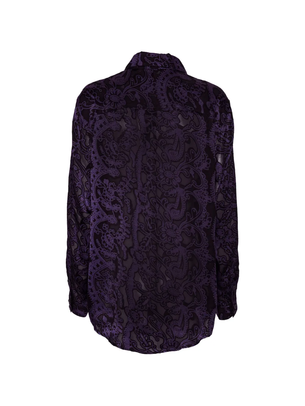 Henrik Vibskov Burnout blouse met bloemenprint Paars