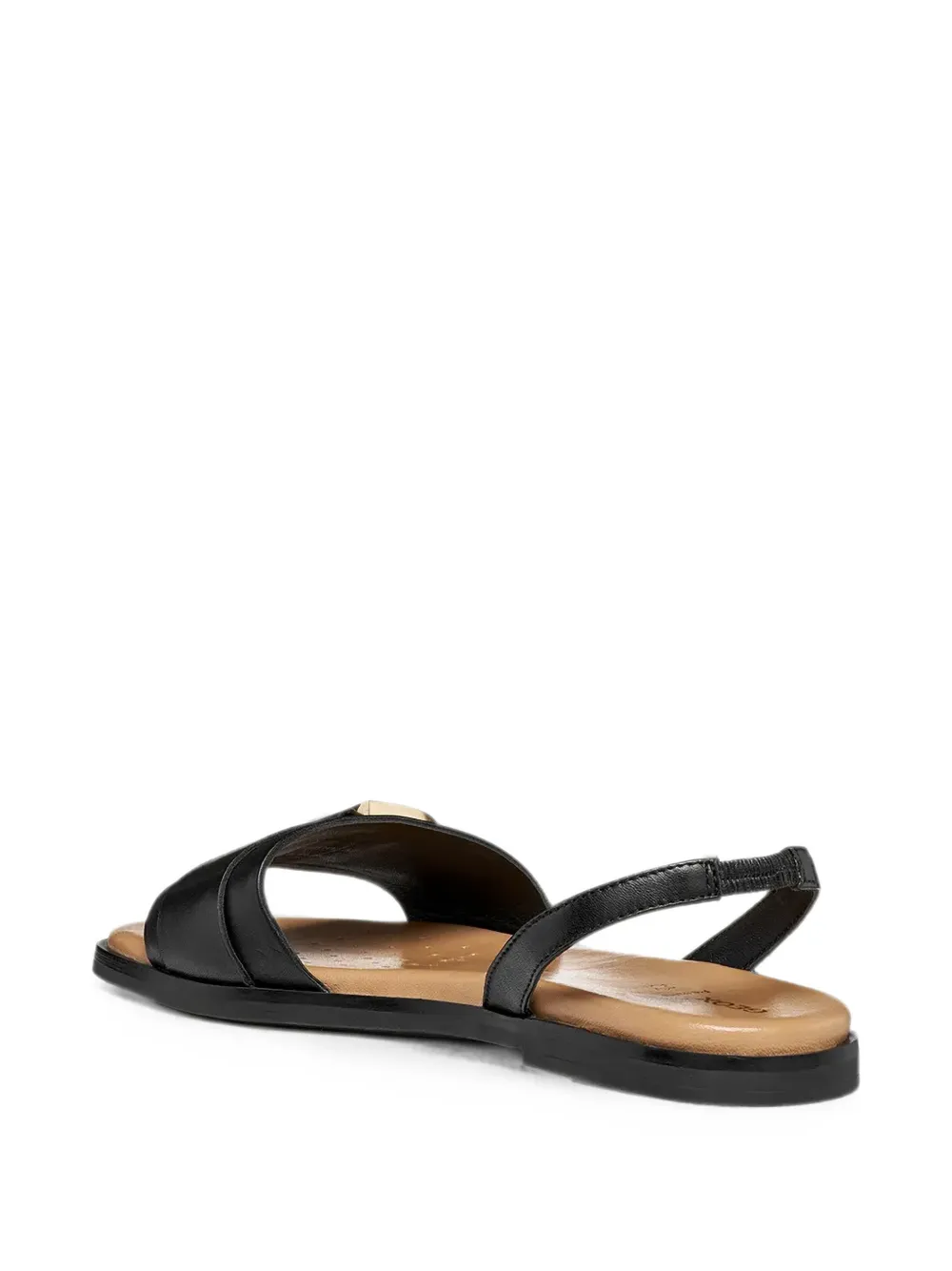 Geox Naileen slingback sandalen met gespdetail Zwart