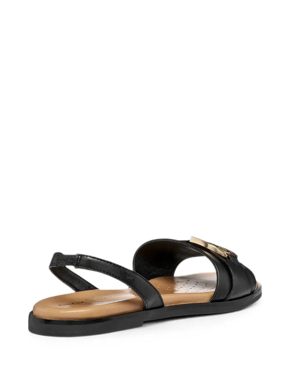 Geox Naileen slingback sandalen met gespdetail Zwart