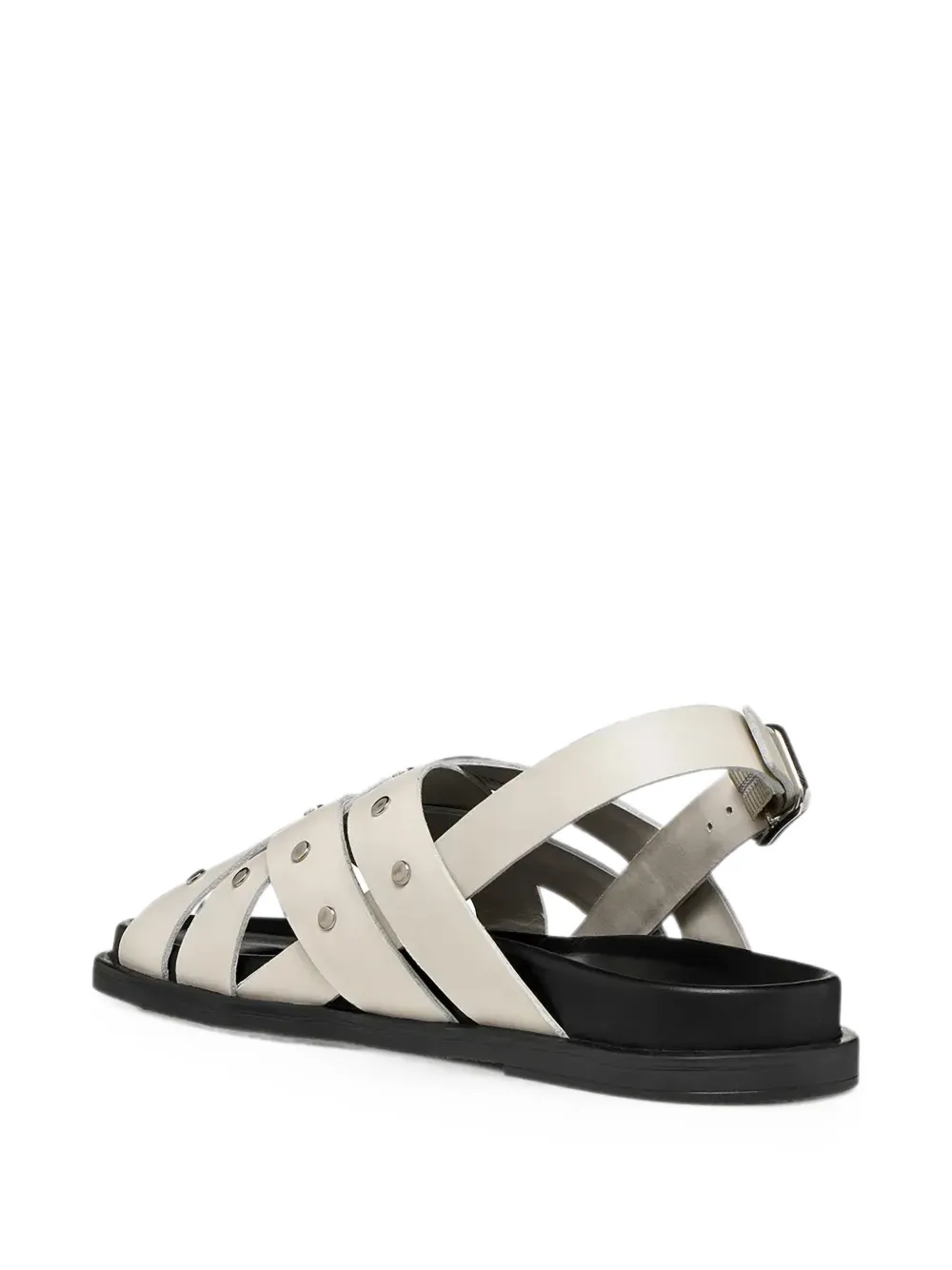 Geox Adelash sandalen met gekruiste bandjes en studs Beige