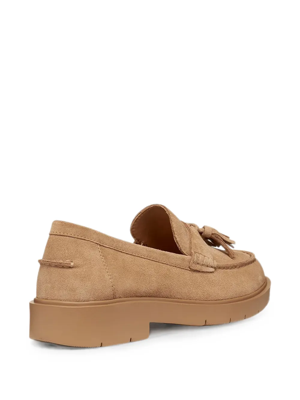 Geox Spherica EC1 suède loafers met kwastje Beige