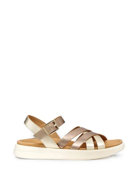 Geox Xand 2S metallic-finish crossover-strap sandals
