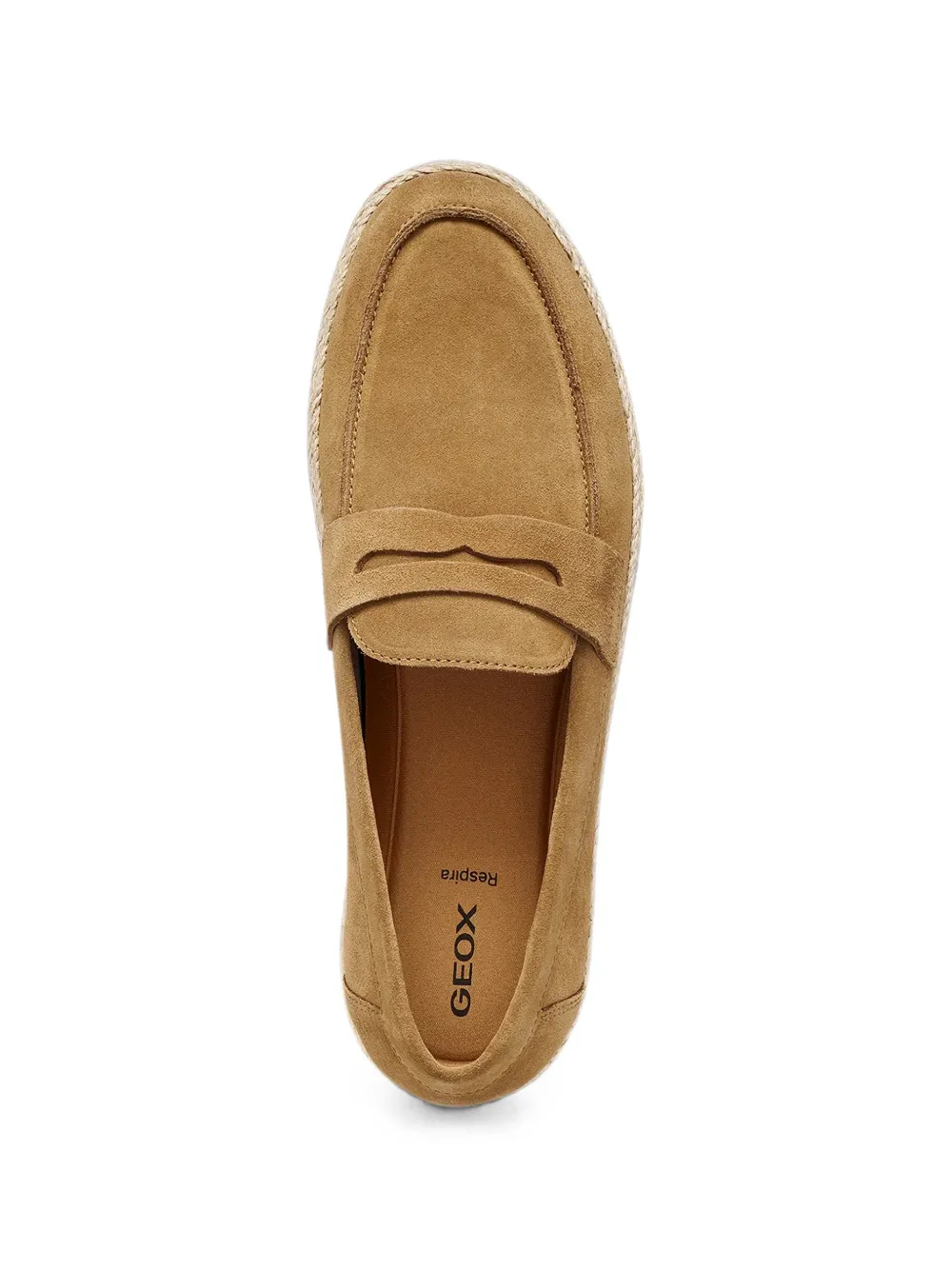 Geox Pantelleria suède espadrilles Bruin