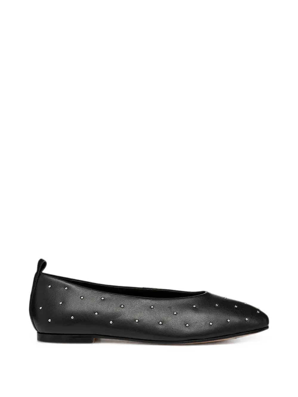 Geox Marsilea stud-embellished leather ballet flats - Nero