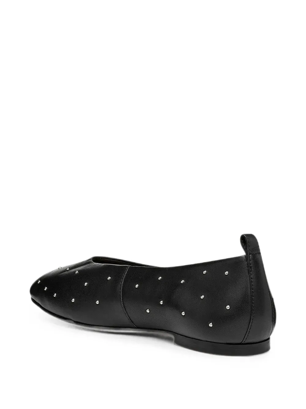 Geox Marsilea stud-embellished leather ballet flats Zwart