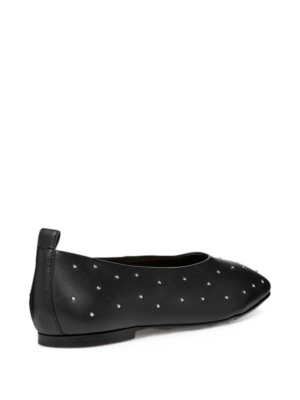 Geox Marsilea stud-embellished leather ballet flats Zwart
