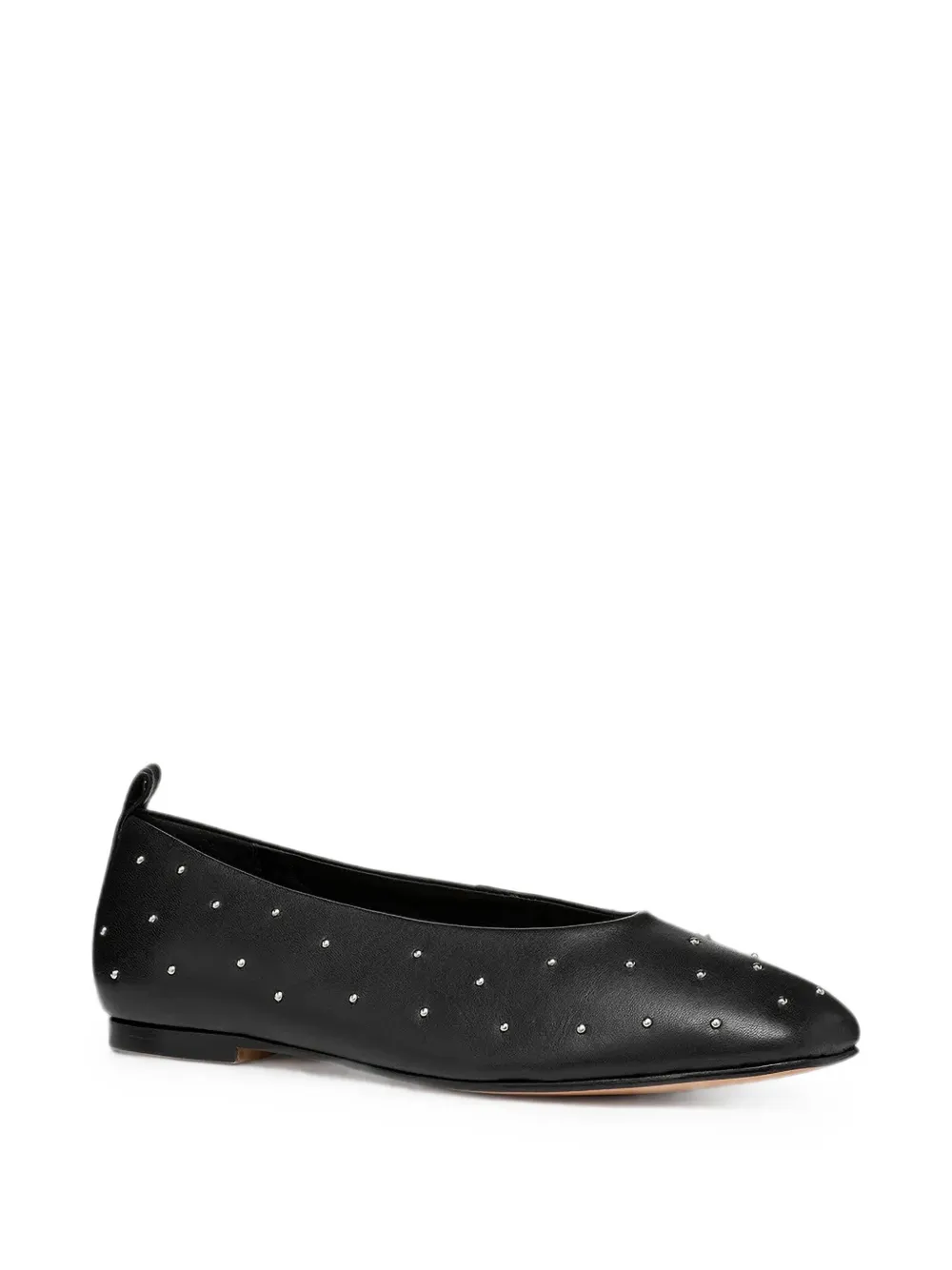 Geox Marsilea stud-embellished leather ballet flats Zwart
