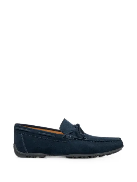 Geox Kosmopolis + Grip bow-detail suede loafers