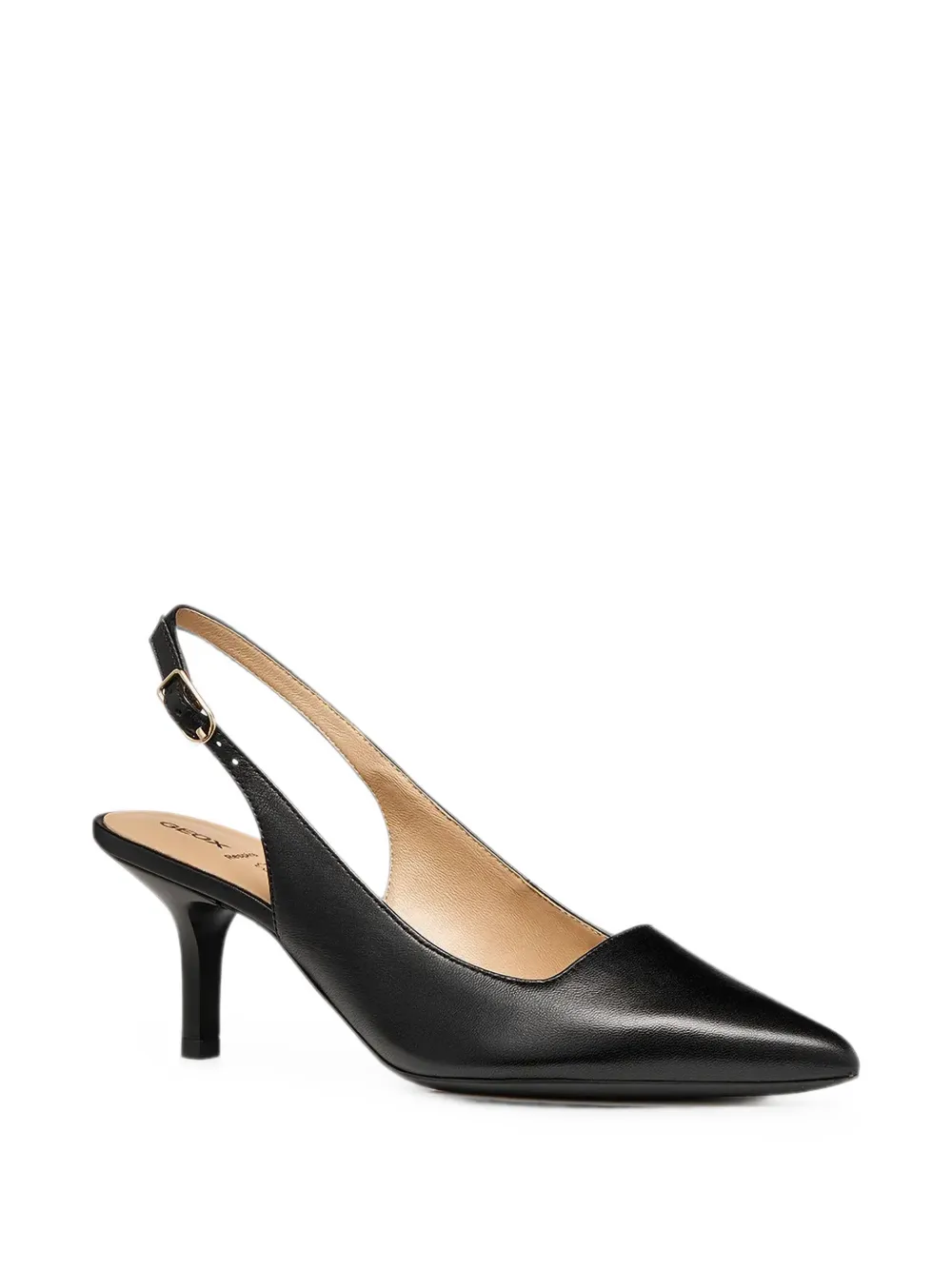 Geox Kleopy slingback pumps met puntige neus en bandje Zwart