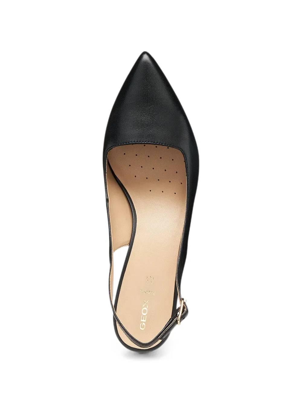 Geox Kleopy slingback pumps met puntige neus en bandje Zwart