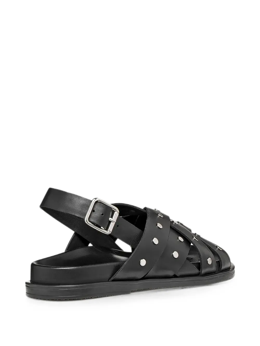 Geox Adelash sandalen met gekruiste bandjes en studs Zwart