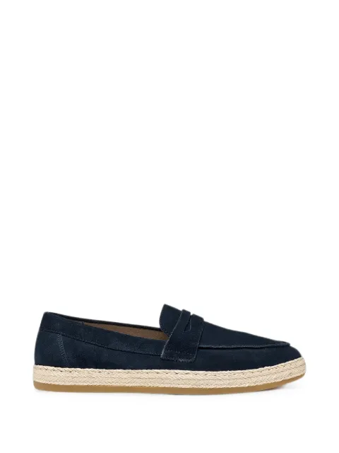Geox Pantelleria suede espadrille loafers