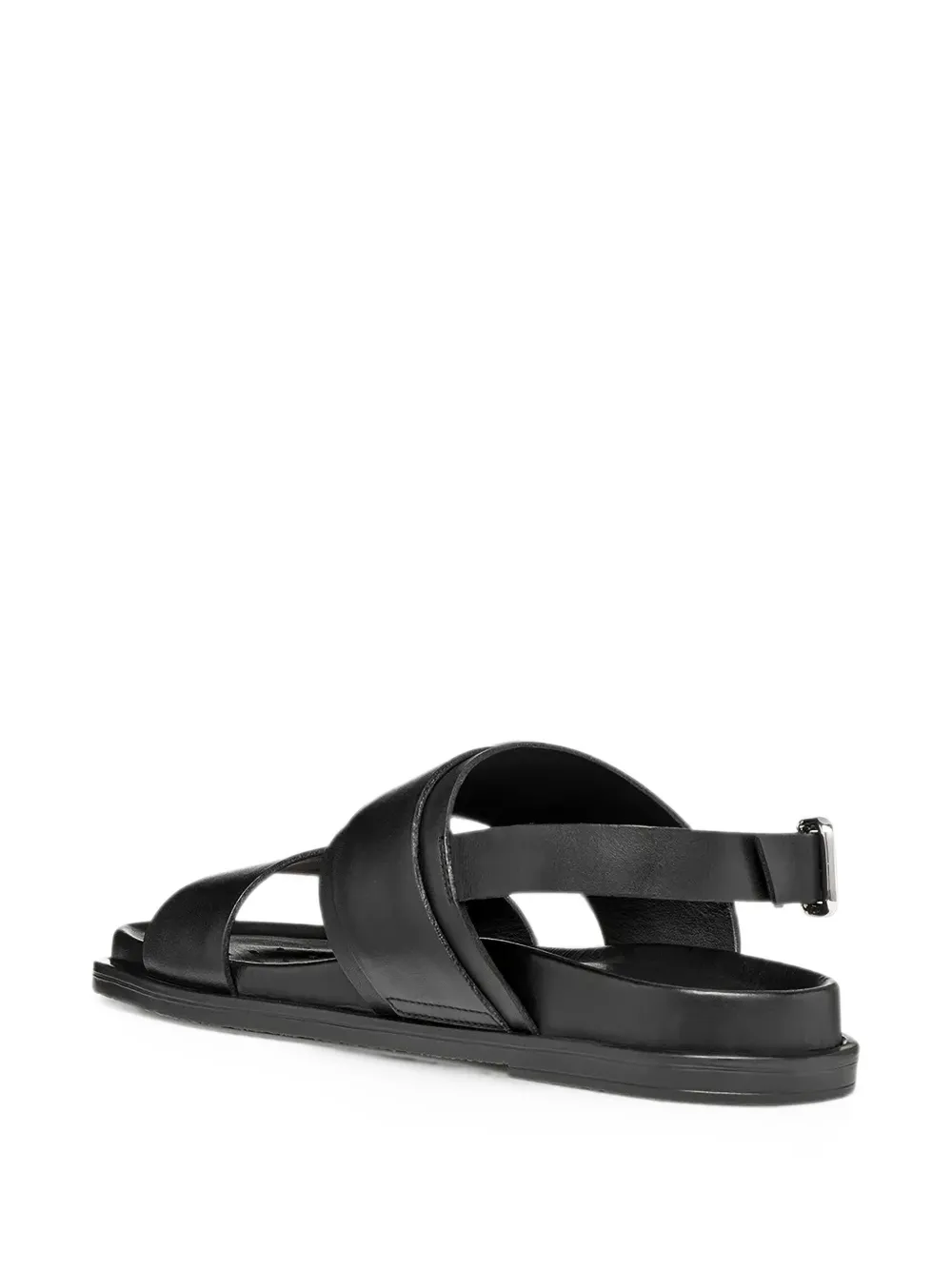 Geox Adelash sandalen met dubbele bandjes en gespsluiting Zwart