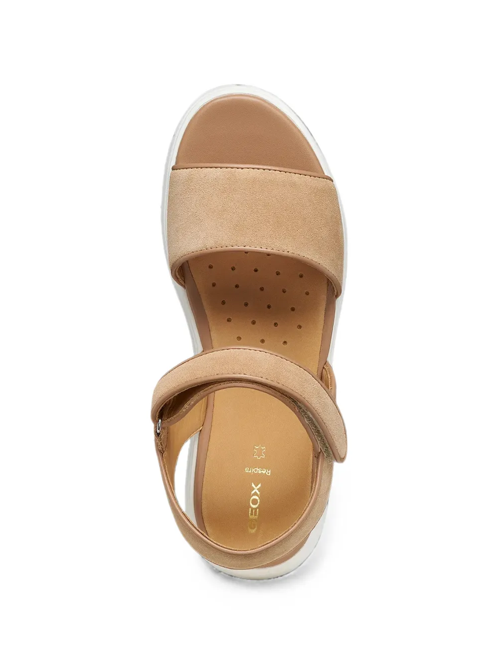 Geox Nebula 2.0 C S sandalen met klittenband Beige