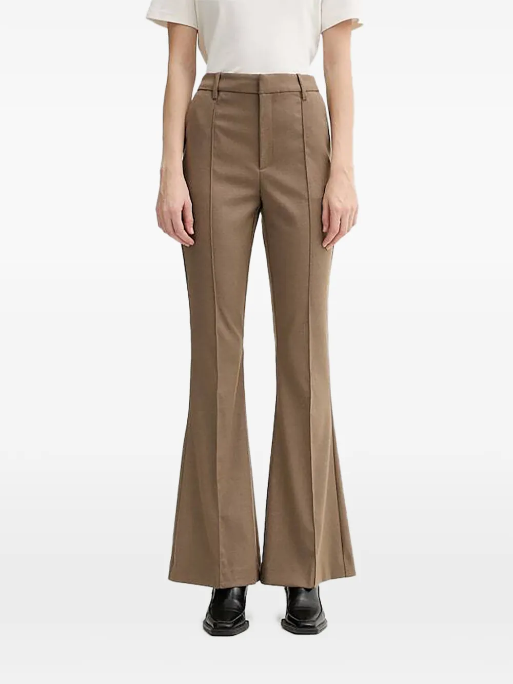 Gestuz flared trousers - Braun
