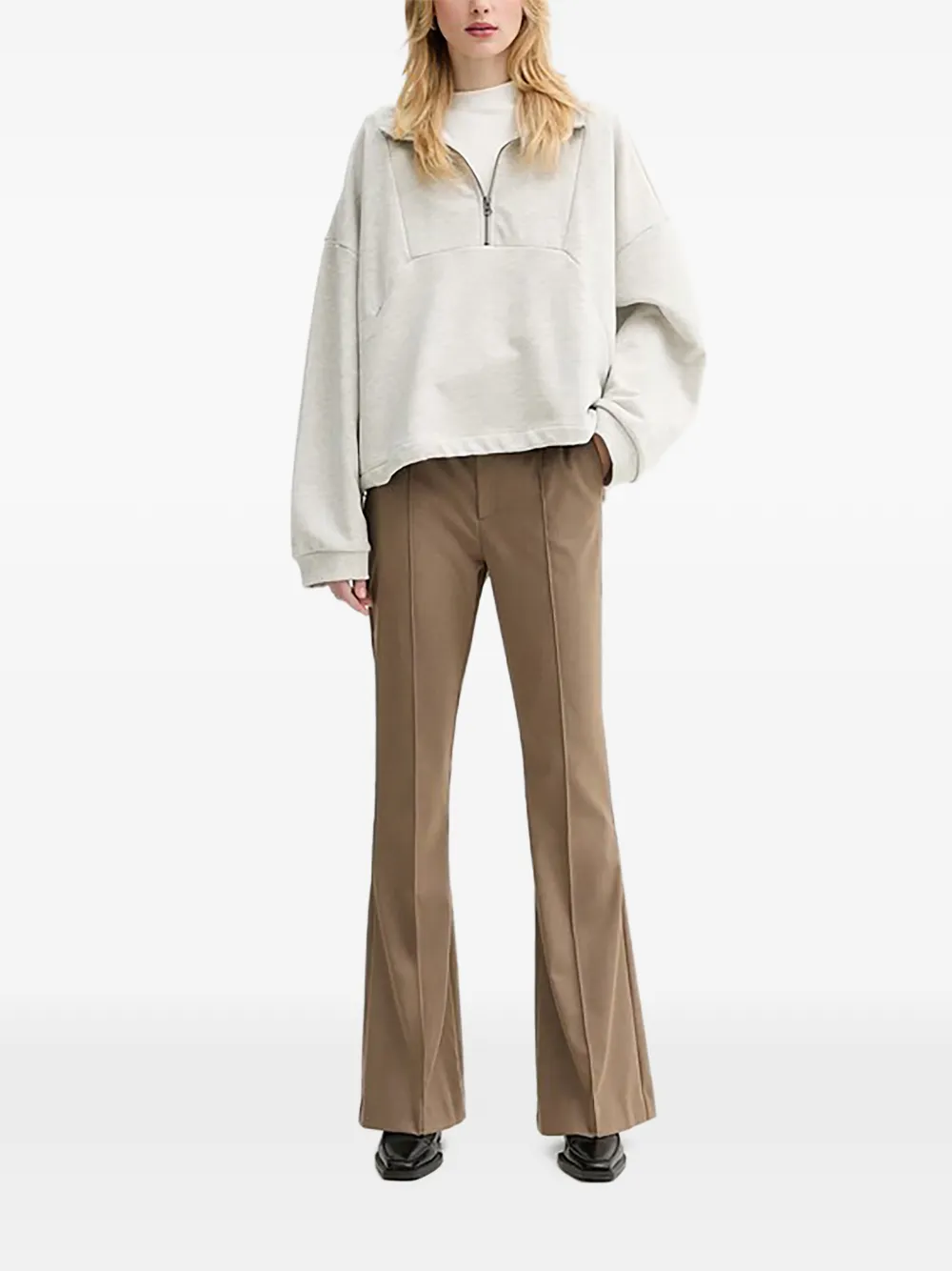 Gestuz Flared broek Bruin