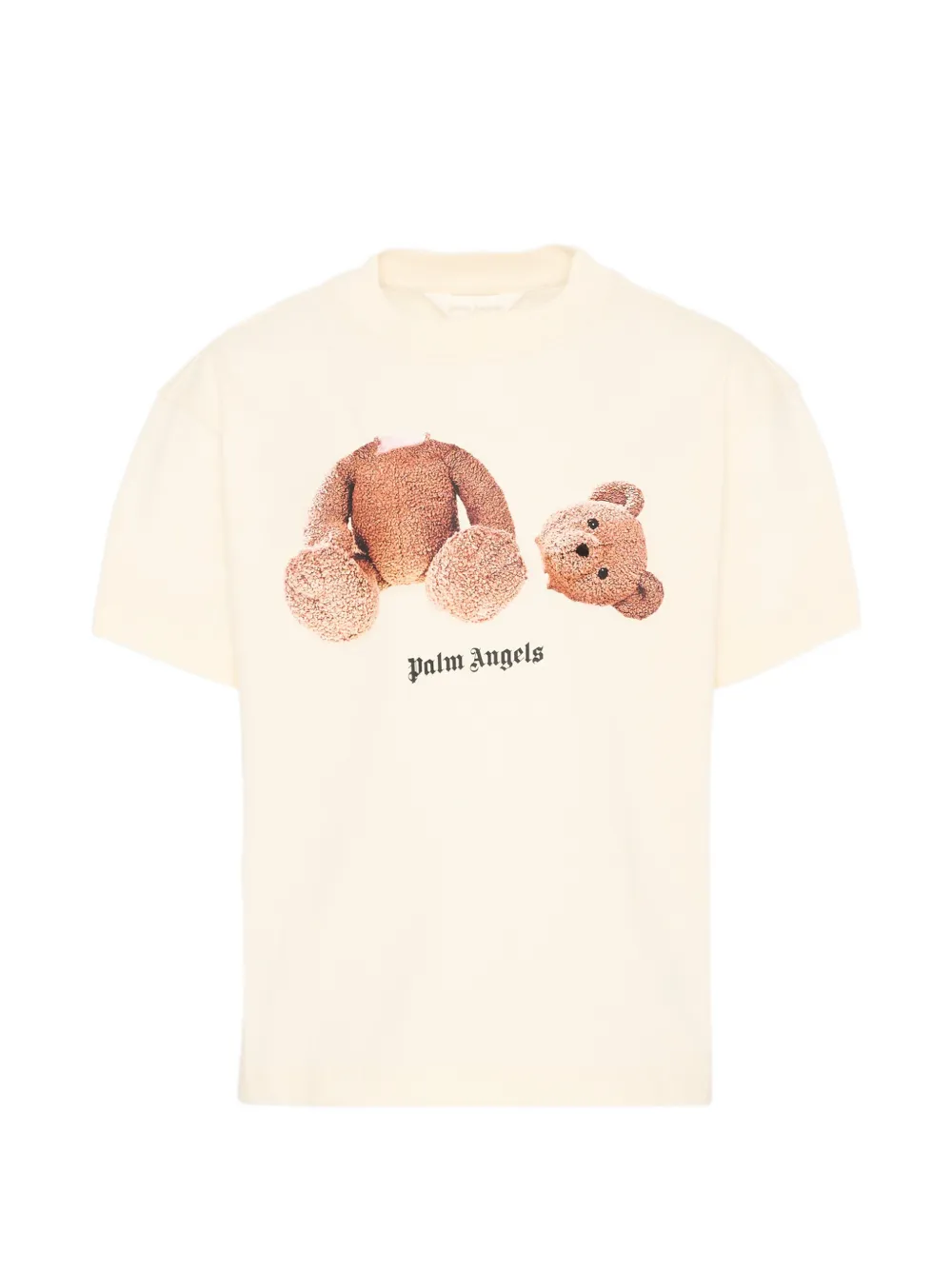 Palm Angels Kids print T-shirt - Toni neutri