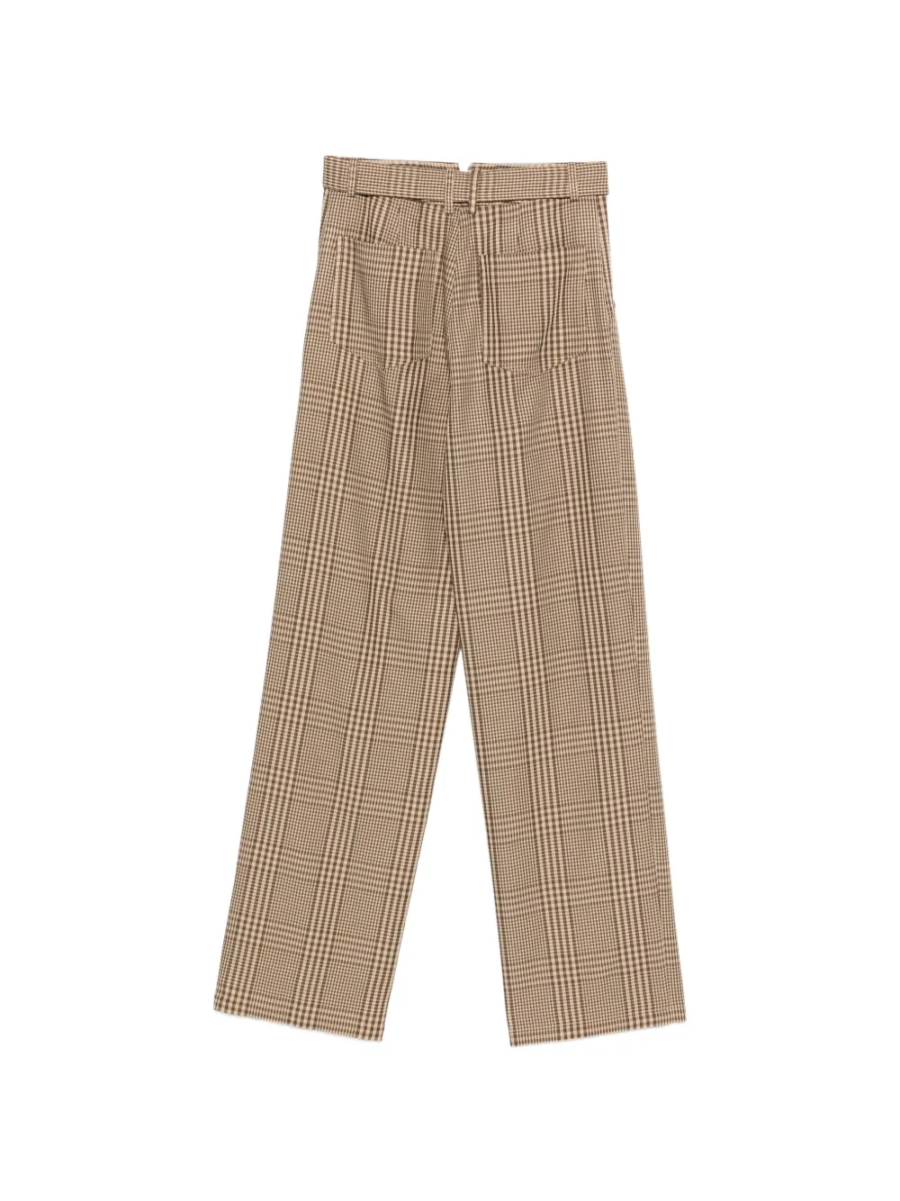  Semicouture Check-pattern Trousers - Neutrals 