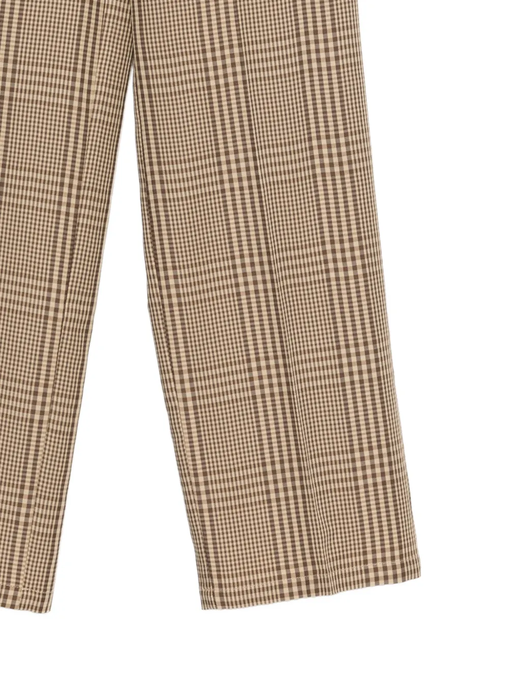  Semicouture Check-pattern Trousers - Neutrals 