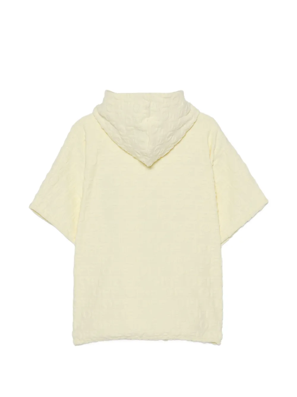 Off-White Kids Badjas met capuchon en patroon Beige