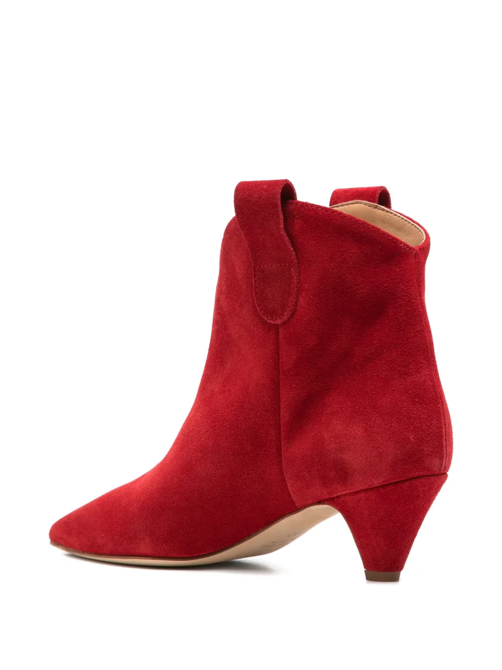 Anna F. Enkellaarzen met puntige neus Rood