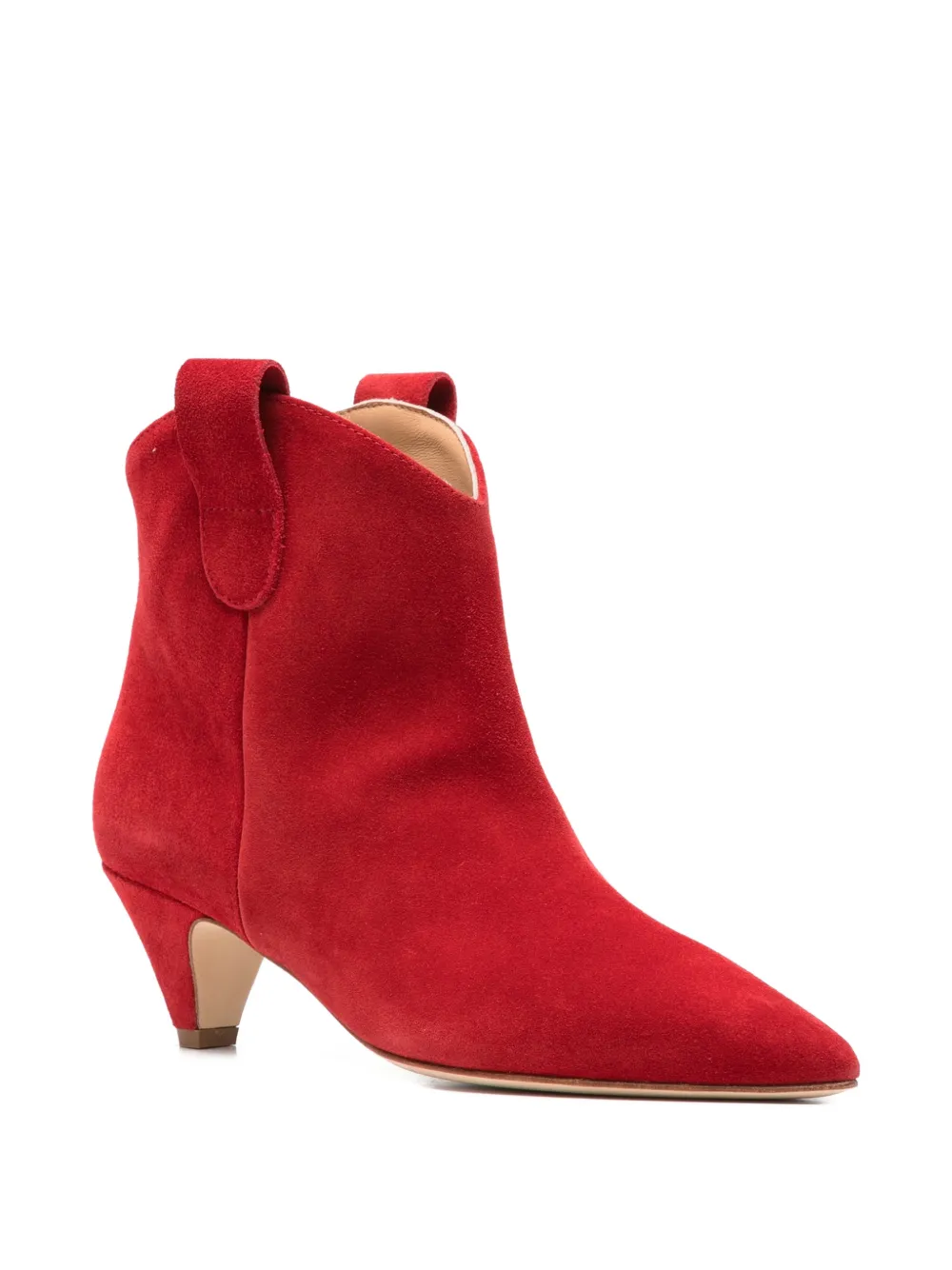 Anna F. Enkellaarzen met puntige neus Rood