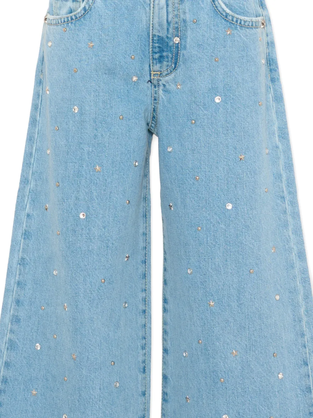John Richmond Junior Jeans met pailletten Blauw