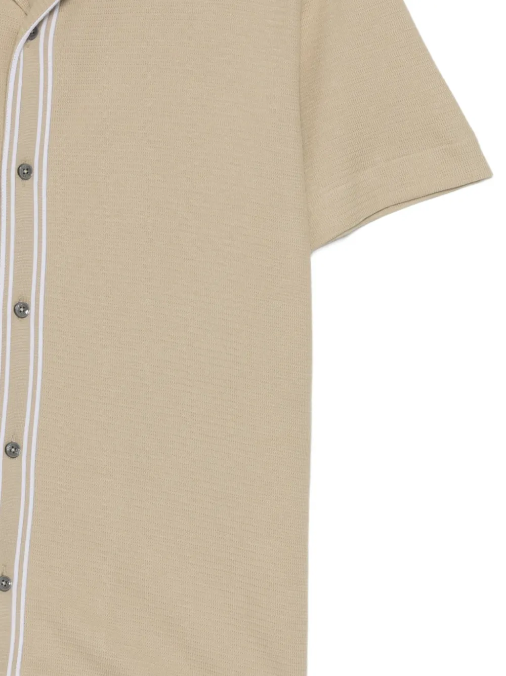  Boss Knitted Button Shirt - Neutrals 