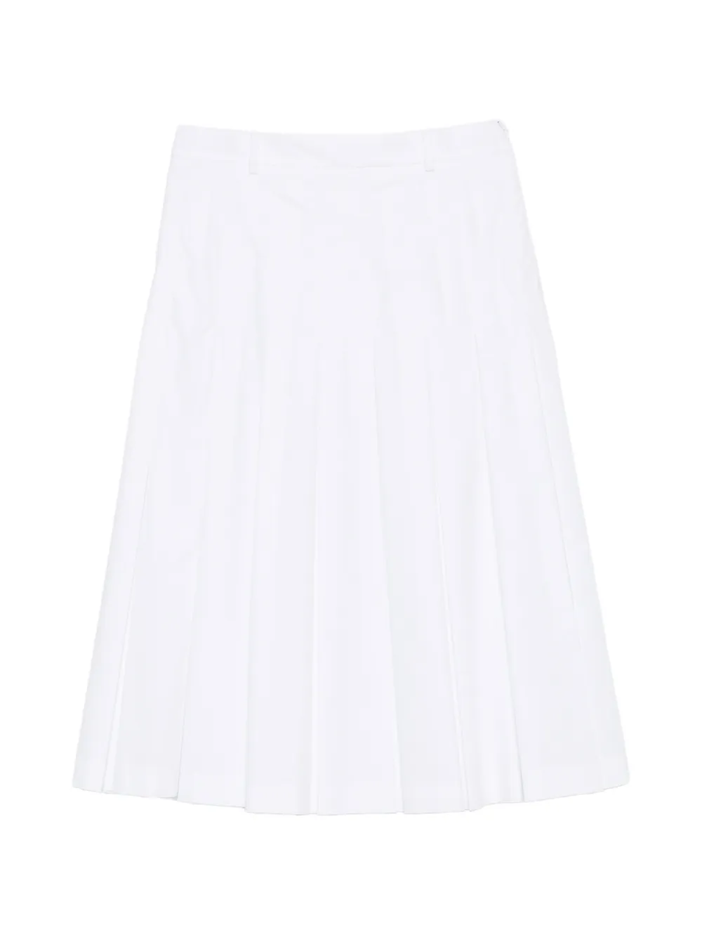 Vivetta pleated midi A-line skirt - Bianco